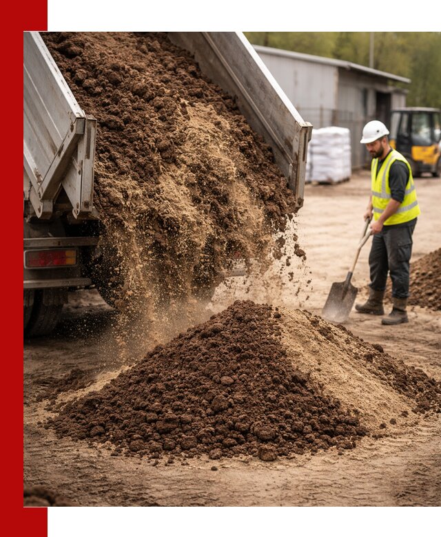 Доставка торфо-песчаной смеси в октябрьском для строительства и озеленения