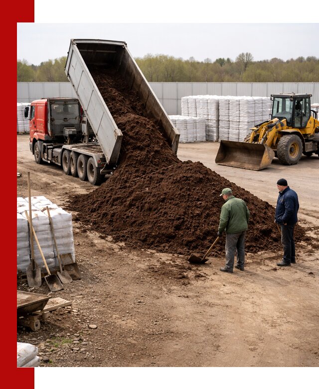 Доставка торфяных смесей оптом и в розницу в октябрьском