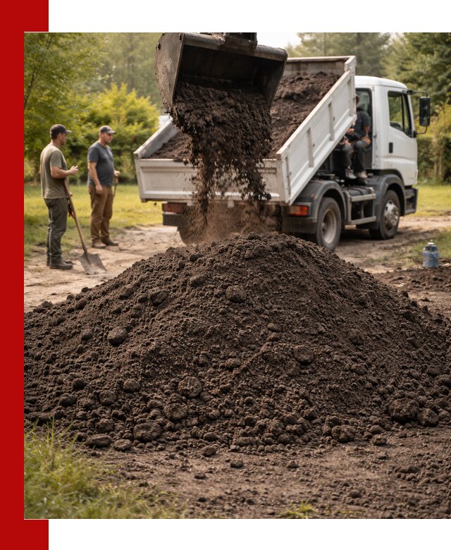 Доставка и продажа чернозема в октябрьском оптом и в розницу