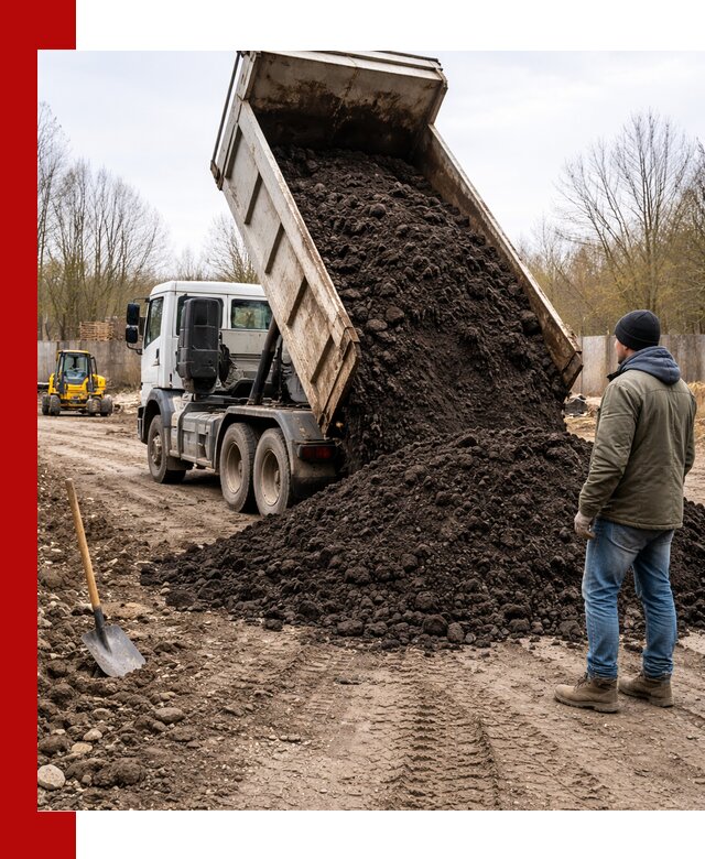 Доставка чернозема навалом в октябрьском быстро и выгодно