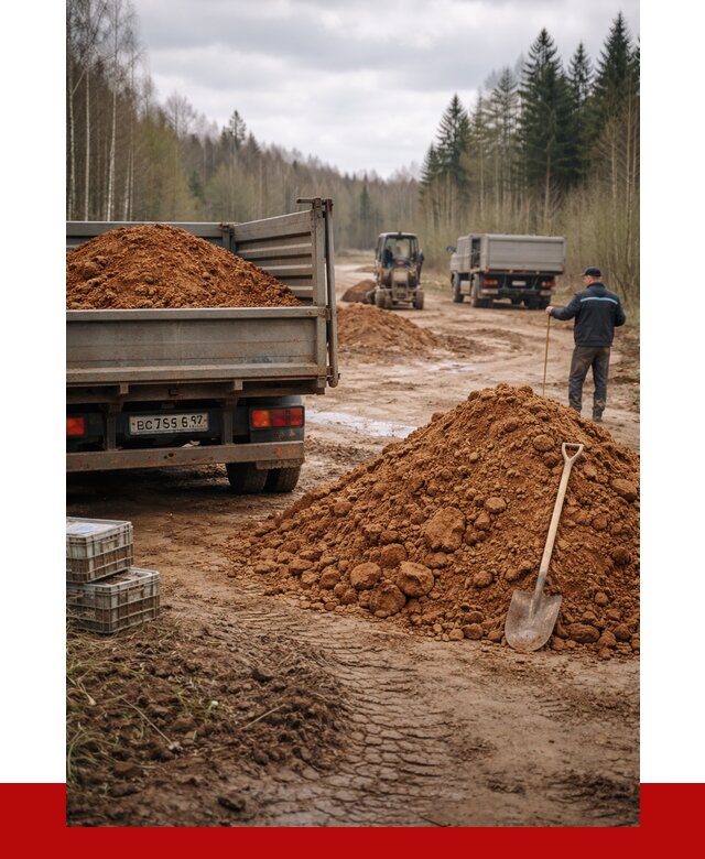 Глина и суглинки в октябрьском от 4661 р. за куб | ПРОНЕРУДКтб