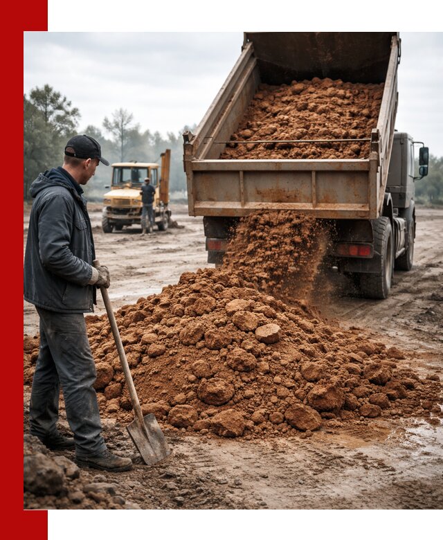Глина для засыпки в октябрьском с доставкой самосвалами