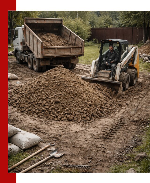 Суглинок для планировки участков в октябрьском с доставкой и выгрузкой