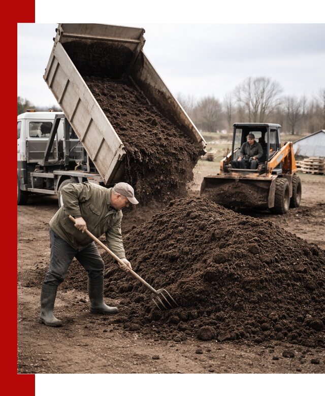 Доставка и продажа перегноя в октябрьском быстро и дешево