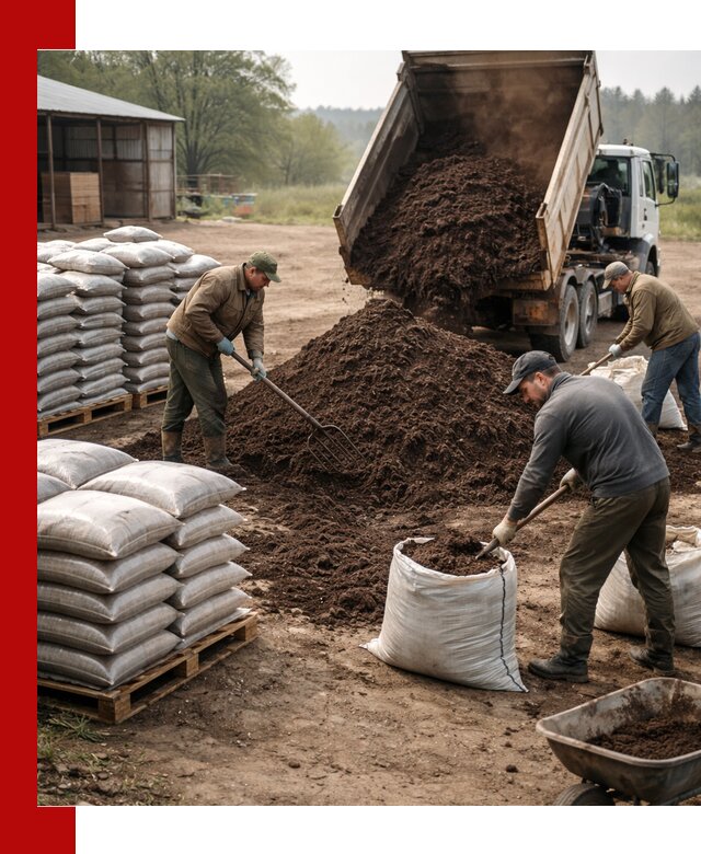 Доставка компоста оптом и в розницу в октябрьском