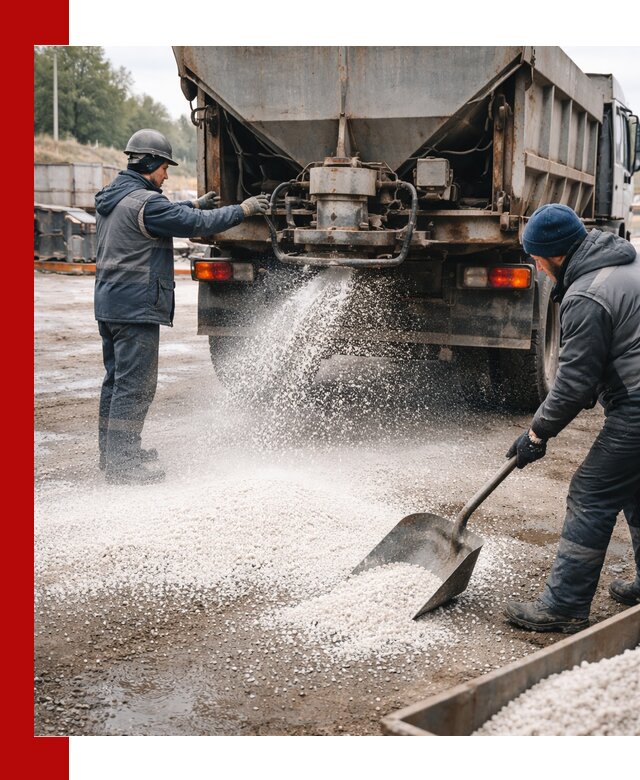 Доставка и продажа хлористого кальция в октябрьском