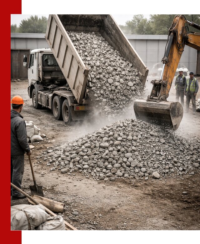 Доставка дробленого бетона в октябрьском оптом и в розницу