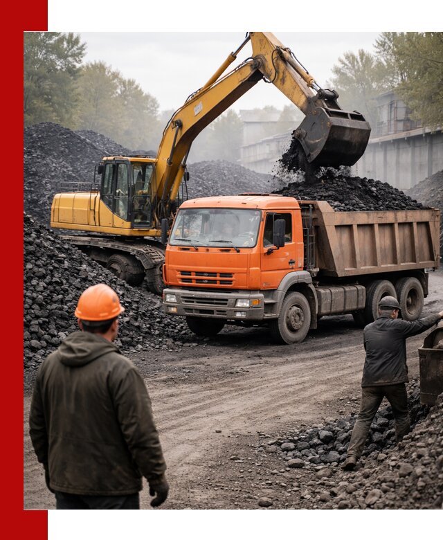 Доставка угля автотранспортом в октябрьском быстро и выгодно