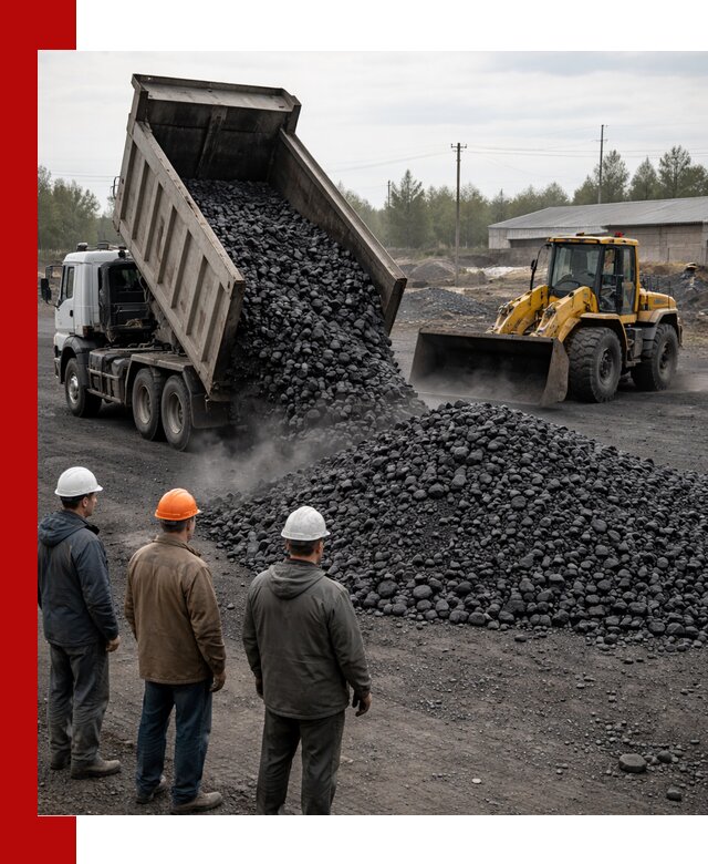Доставка угля антрацита в октябрьском с самосвалами и погрузкой