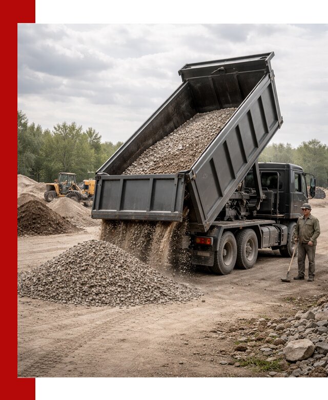 Доставка самосвалом 30 м3 по выгодным ценам в октябрьском