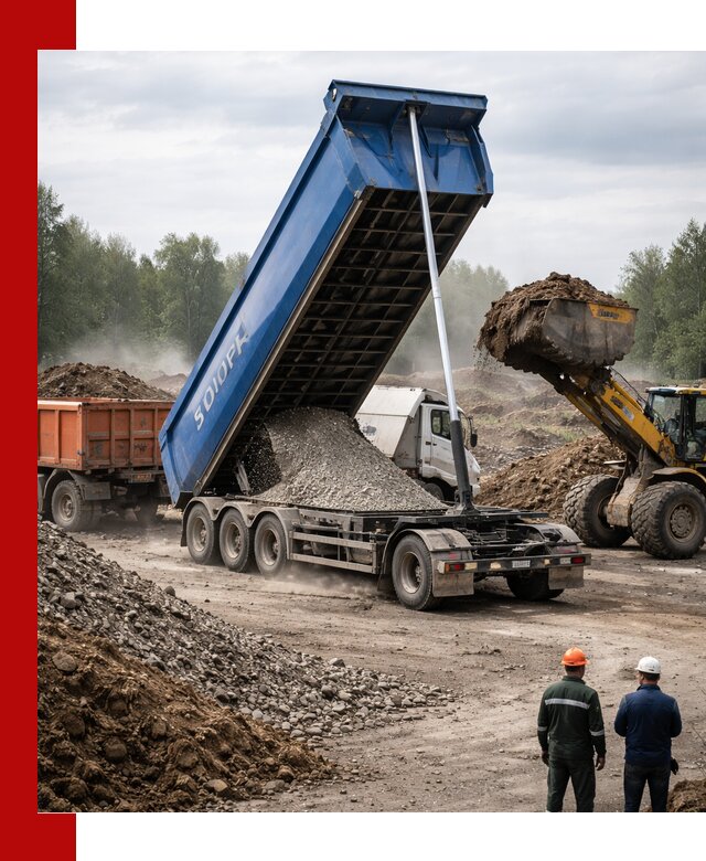 Аренда тонар 40 тонн в октябрьском с доставкой материалов