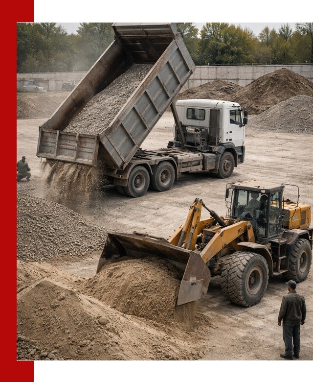 Перевозка сыпучих грузов самосвалами и бортовыми в октябрьском