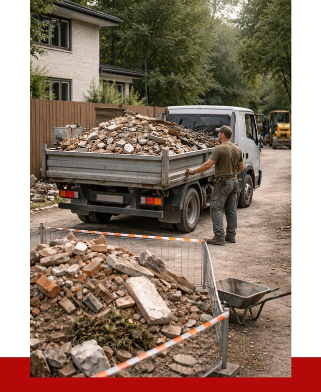 Вывоз строительного мусора с погрузкой в октябрьском от 7768 р | ПРОНЕРУДКтб