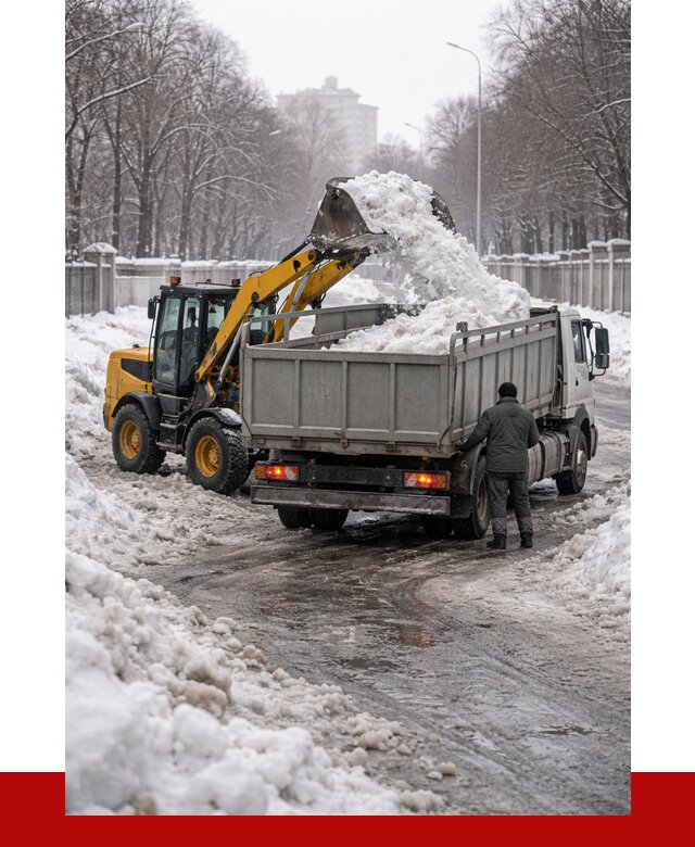 Вывоз снега с погрузкой в октябрьском от 3625 р. ПРОНЕРУДКтб