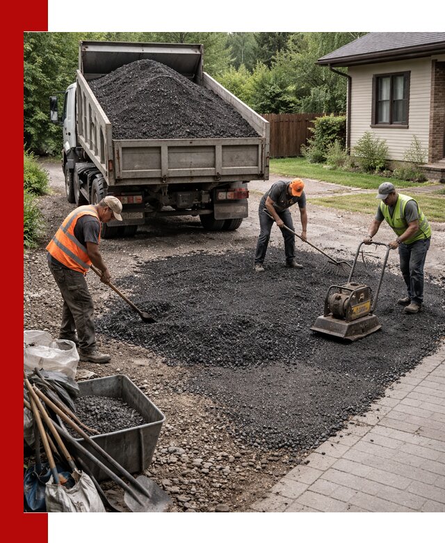 Асфальтовая крошка для двора с доставкой в октябрьском